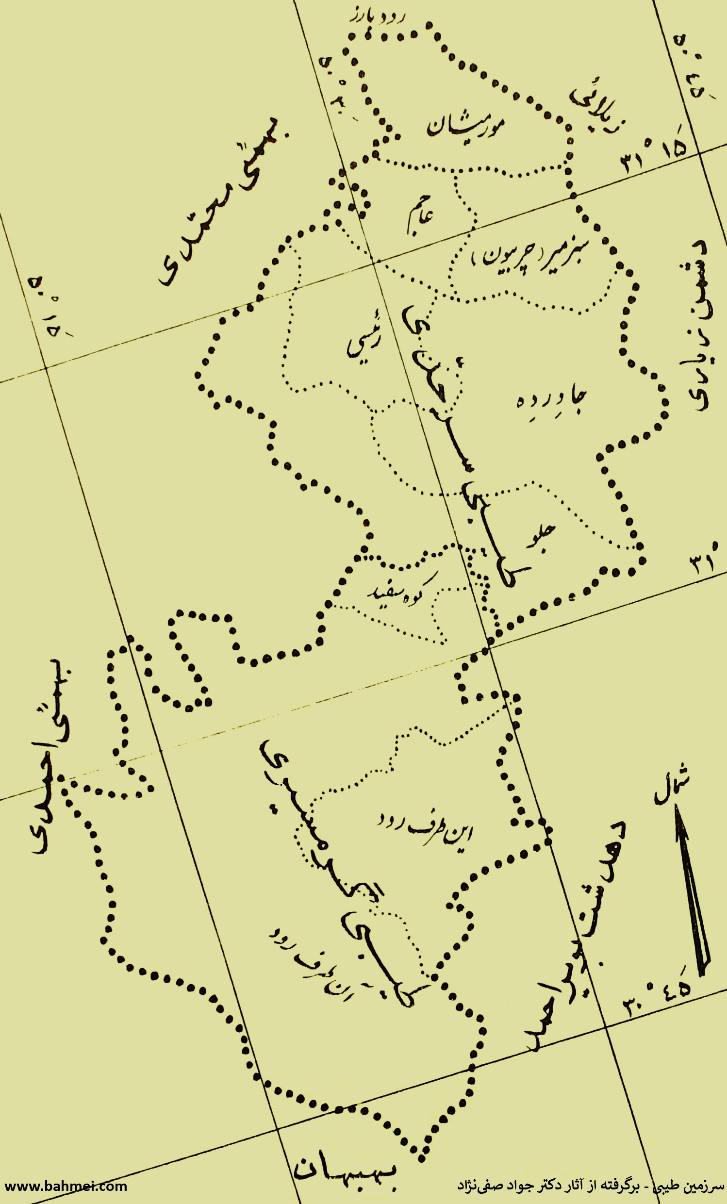 نقشه سرزمین ایل طیبی